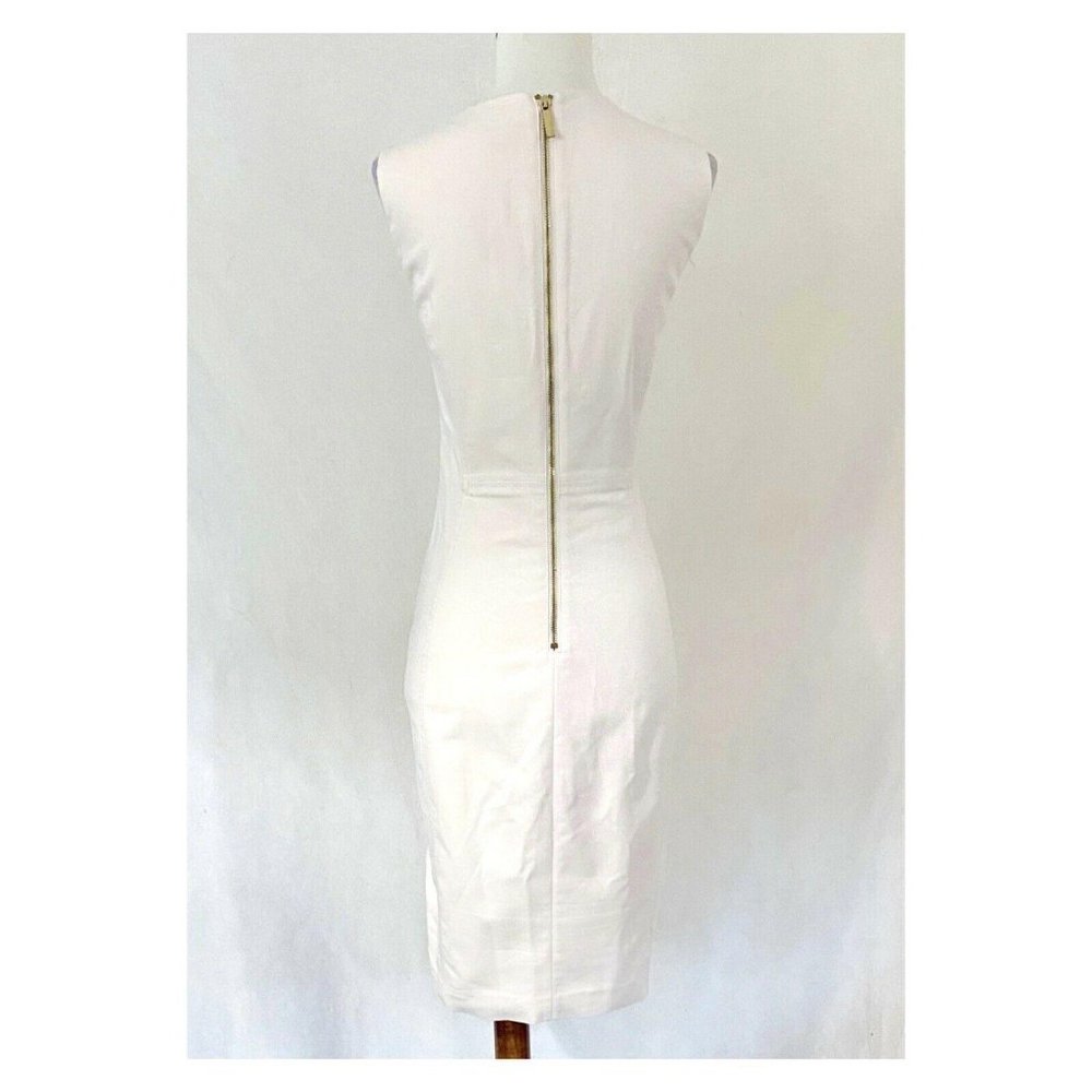 Calvin Klein Sleeveless Blush Cotton Blend Sheath - Picture 5 of 8